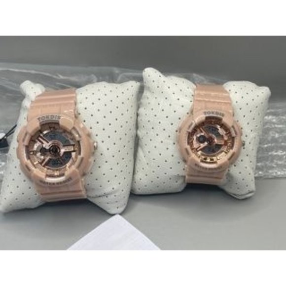 TWO New Watches  His and Hers FREE DISPLAY CASE - Picture 1 of 11